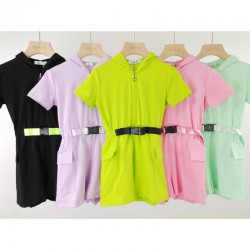 Playsuit met capuchon