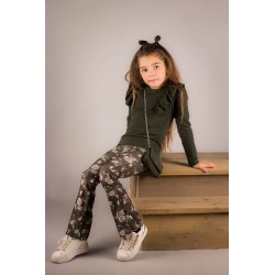 Flared broek met print