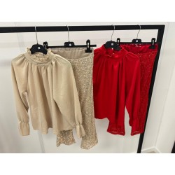 Flared Outfit Set – Blouse...