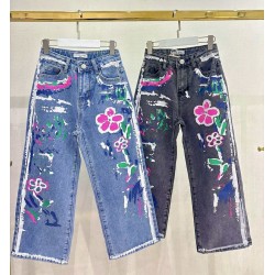 Flowered Denim